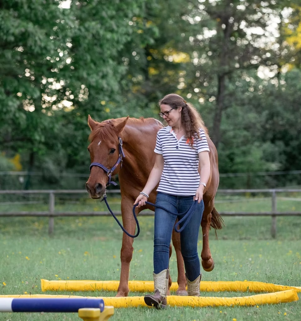 Kate with her horse